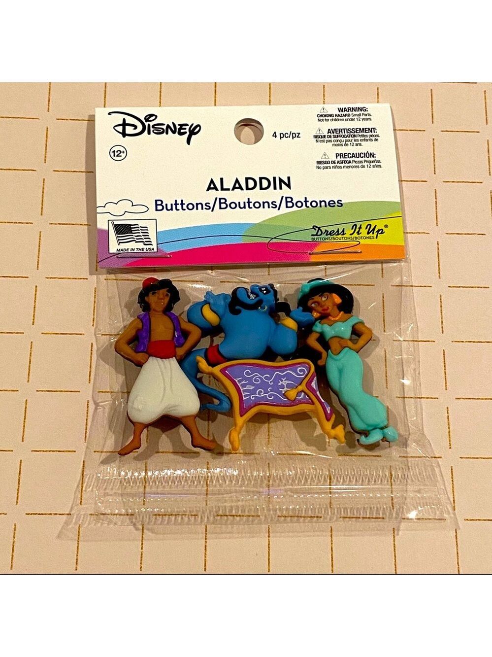 2 for $30 Aladdin Buttons